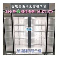 商用雙門玻璃冷凍展示櫃 (風冷) 95%new Professional Commercial Freezer 二手商用立式雪櫃 玻璃冷藏櫃 不銹鋼雪櫃 冷藏櫃 冷凍冰箱 冷凍櫃 Commercial