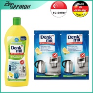 Denkmit Organic Descaler Powder 2x25g Organic Descaler Liquid 250ml Germany coffee machine kettle eg