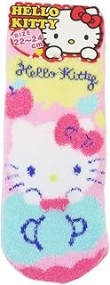 Jays Planning RMS0254 Fluffy Room Socks, Ankle, Hello Kitty Icon Hug, Adult, Women's, 8.7-9.4 inches