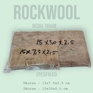 ROCKWOOL HYDROPONIC PLANTING MEDIA FOR SEEDLING SIZE 30X15X2.5 CM AND SIZE 15X7.5X2.5CM PROMO