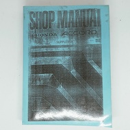Shop manual HONDA accord 92 - SUPPLEMENT