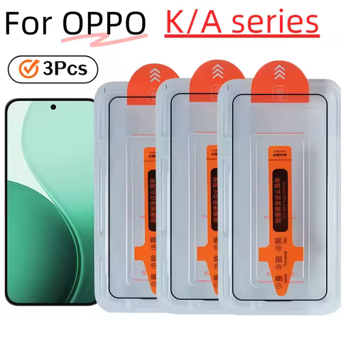 3-Piece HD Tempered Glass Screen Protector for OPPO K3/K5/K7X/K9S/K9X/K10X/K11X/K12S/A1S/A2/A3i/A31/