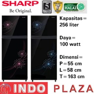 KULKAS 2 PINTU JUMBO NO FROST SHARP SJ-317MG