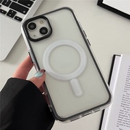 Hoce 2-Trong-1 giảm chấn lai Rõ Ràng Magsafe Sạc Không Dây Trường Hợp Đối Với iPhone 11 12 13 14 15