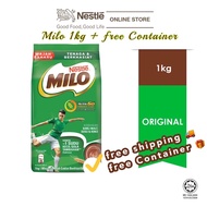 MILO Activ-Go 1KG+Free (Container)Chocolate Malt Powder (1kg) FREE 1 Container/Milo 1kg/Nestle Milo 