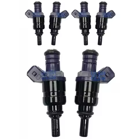 6PCS FUEL INJECTOR FOR BMW E36 E39 E46 3 5 7 SERIES X3 X5 Z4 3.0 01-06 M54B30 1439800 Premium Car Ac