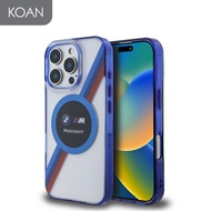 เคสมือถือ BMW M Mag IML Printed Case Circle and Tricolor for iP 16 Pro 16 Pro Max - Transparent