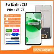 smhdmy For Realme C35 prime C3 C5 LCD Display Touch Screen Replacement