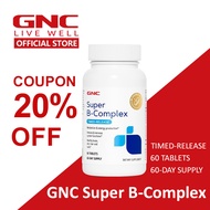 GNC Super B-Complex 60 Caplets | Time-Release Vitamin B Supplement for Energy & Metabolism Support