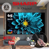 SHARP 65" GOOGLE TV 4K UHD LED TV 4TC65FJ1X 65 inch ULTRA HD HDR10 Dolby Digital Audio Smart Led TV