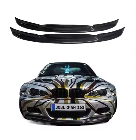 For Bmw E46 M3 Csl Style Carbon Fiber Front Bumper Lip