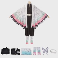 Kochou Shinobu Costume Cosplay Anime Shinobu Wig Haori Uniform Woman Kids Halloween Dresses