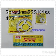 Sprocket SSS + CHAIN SET KRISS 428