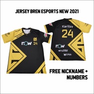 BREN ESPORTS BLACK GAMING JERSEY 2021