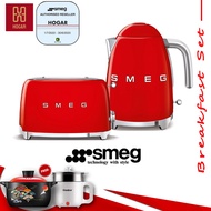 Smeg Toaster Red TSF01RD & Smeg Kettle Red KLF03RD | Smeg Toaster & Kettle Red | TSF01 | KLF03