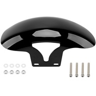 รถจักรยานยนต์ GLOSS สีดําด้านหน้า Fender Mudguard มอเตอร์ไซด์ Mudflaps GUARD สําหรับ Harley Softail