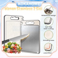 Double Sided Cutting Board/ Multifunctional Kitchen Cutting Board Premium Double Sided/Stainless 316