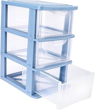 1pc Box Shelf Storage Box Plastic Drawers Organizer 3 Tier Plastic Drawer Type Closet Plastic Desk Drawers Storage Drawers Storage Drawer Organizer Small Artwork Plastic Pp Office