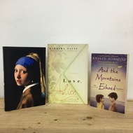 Historical Fiction Books (Khaled Hosseini / Tracy Chevalier / Barbara Davis) (Preloved)