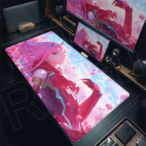 XXL New Pretty Zero Two Keyboard Pad Large Size Anime Mouse Pad Darling in The FranXX 02 Gaming Mous