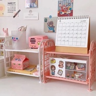 Now WBS Mini Plastic Shelf 2 Tier Mini Shelf Multipurpose Table Shelf Cosmetic Storage Kitchen Spice