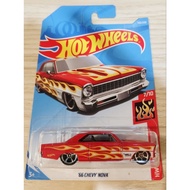 hot wheels 66 chevy nova 1:64