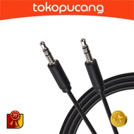 Audio AUX Speaker Cable 1 meter Male to male Jack 3.5mm to 3.5mm 1mtr Black