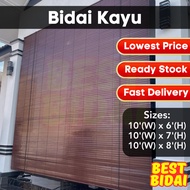 10kaki Bidai Kayu Outdoor Wooden Blind Outdoor Bidai Tingkap Kayu Wooden Blinds Outdoor Blinds