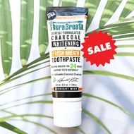 75% Sale!! EXP 10/2024 (TheraBreath®) Charcoal Whitening + Fresh Breath Toothpaste Midnight Mint 100