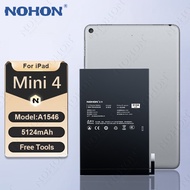 NOHON 5124mAh Tablet Battery for Pad Mini 4 Mini4 A1538 A1546 A1550 Replacement Batteries with Tools