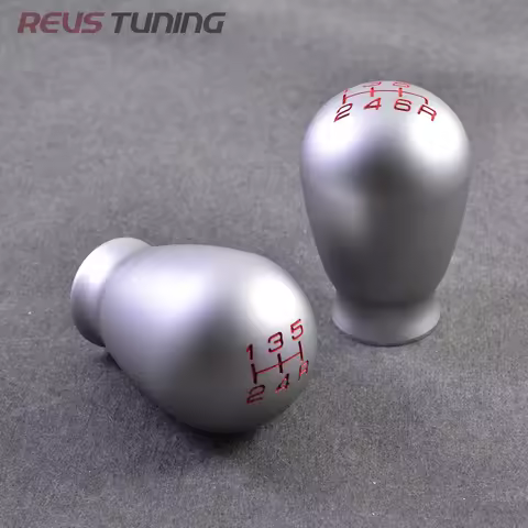 M10x1.5 Aluminum 5/6 Speed Tear Drop Shape Car Gear Shift Shifter Lever Knob For Honda Civic Type R 