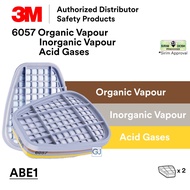 3M 6057 (CE/ SIRIM) Organic Vapor & Acid Gas Cartridge ABE1 Filter