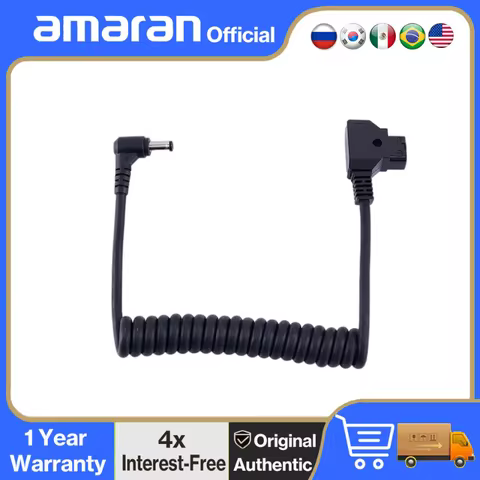 Aputure D-Tap to 5.5mm DC Barrel Power Cable for Amaran COB 60X S 60D S Amaran Tube Lights T4C T2C