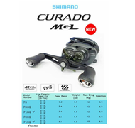 SHIMANO CURADO MGL 71HG 71XG BAIT CASTING REEL LEFT NEW 2020