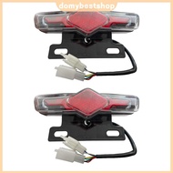 2Pcs 36V/48V/60V Electric Bike Tail Light & Turn Signal Waterproof Ebike Brake Light Ebike Back Ligh