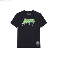 ⚡COOL⚡ -Mitchell&Ness LOGO Black Classic Sports Casual T-Shirt s-5xl