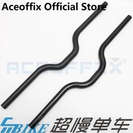 Aceoffix Bike 50mm M Bar Carbon Handlebar For Brompton Java Pike 3 Sixty Bridy Folding Bicycle 25.4mm 560mm