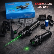 MERAH HIJAU Laser Scope 803 USB Rechargeable Dual Color (Green & Red) – Adjustable Precision