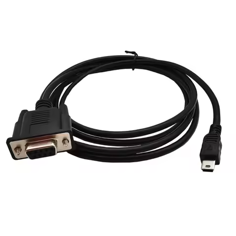 D7YC 1.8m Mini USB2.0 Male to RS232 DB9 9 Pin Female Adapter Entension Leads Cable Connector DB9 9pi