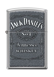 Lighter- Jack Daniels Brushed Chrome Windproof Lighter #Z231