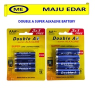 DOUBLE A SUPER ALKALINE BATTERY AA / AAA 4PCS