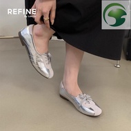 AH4 (Refine by Lovito) Casual Y2k Ballet Flats for Women LR17E031 (Refine by Lovito) Classic Y2k Cas