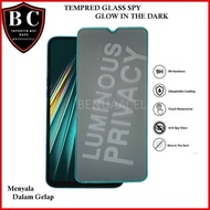 TEMPERED GLASS SPY GLOW IN THE DARK INFINIX GT 10 PRO NOTE 50X NOTE 30 NOTE 30 PRO NOTE 12 VIP - BC8