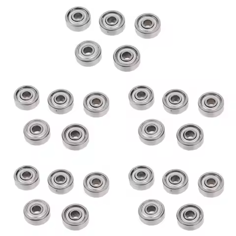 A53Q-4 X 13 X 5Mm Shielded Micro-Mini Small Wheel Ball Bearings 624Z 25 Pcs