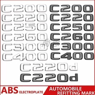 Suitable for Mercedes Benz C-Class rear badge with C200C220C50C260C220d letter and number labels