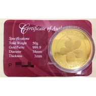 Public Gold PG Bunga Raya Gold Coin (50 Gram) (Au 999.9) 24K