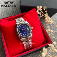 [Original] Balmer 5004M SS-5S Sapphire Women Watch with Blue Dial Silver Stainless Steel