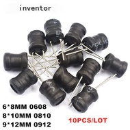 10pcs 0912 9*12mm 8*10MM 0810 6*8MM 0608 I-shape Power Inductor Inductance Copper Coil 2.2UH 3.3UH 4