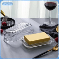 [vpelkcd] Butter Dish with Lid Glass Storage Container Butter Container for Countertop