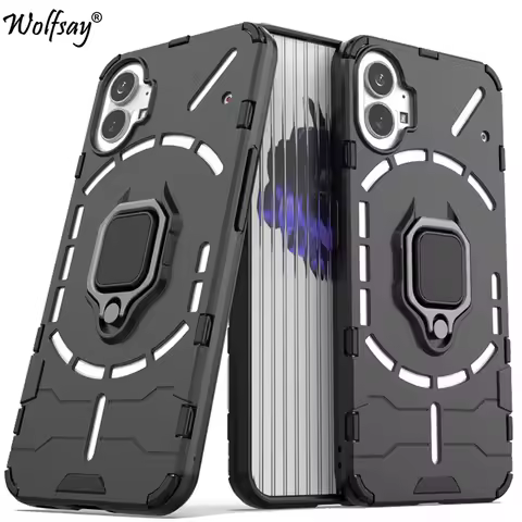 For Nothing Phone 1 Case Armor Magnetic Suction Stand Full Back Cover For Nothing Phone 1 Phone1 Cas
